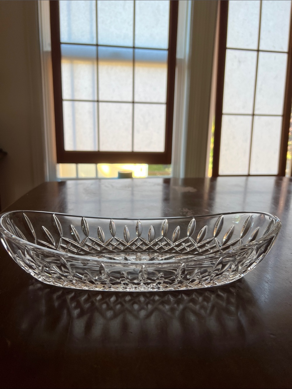 Waterford Crystal Clear Cut Glass Serving Bowl